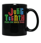 June Nth Celebration Free Ish Since 1865 Retro Black Coffee Mug - Black