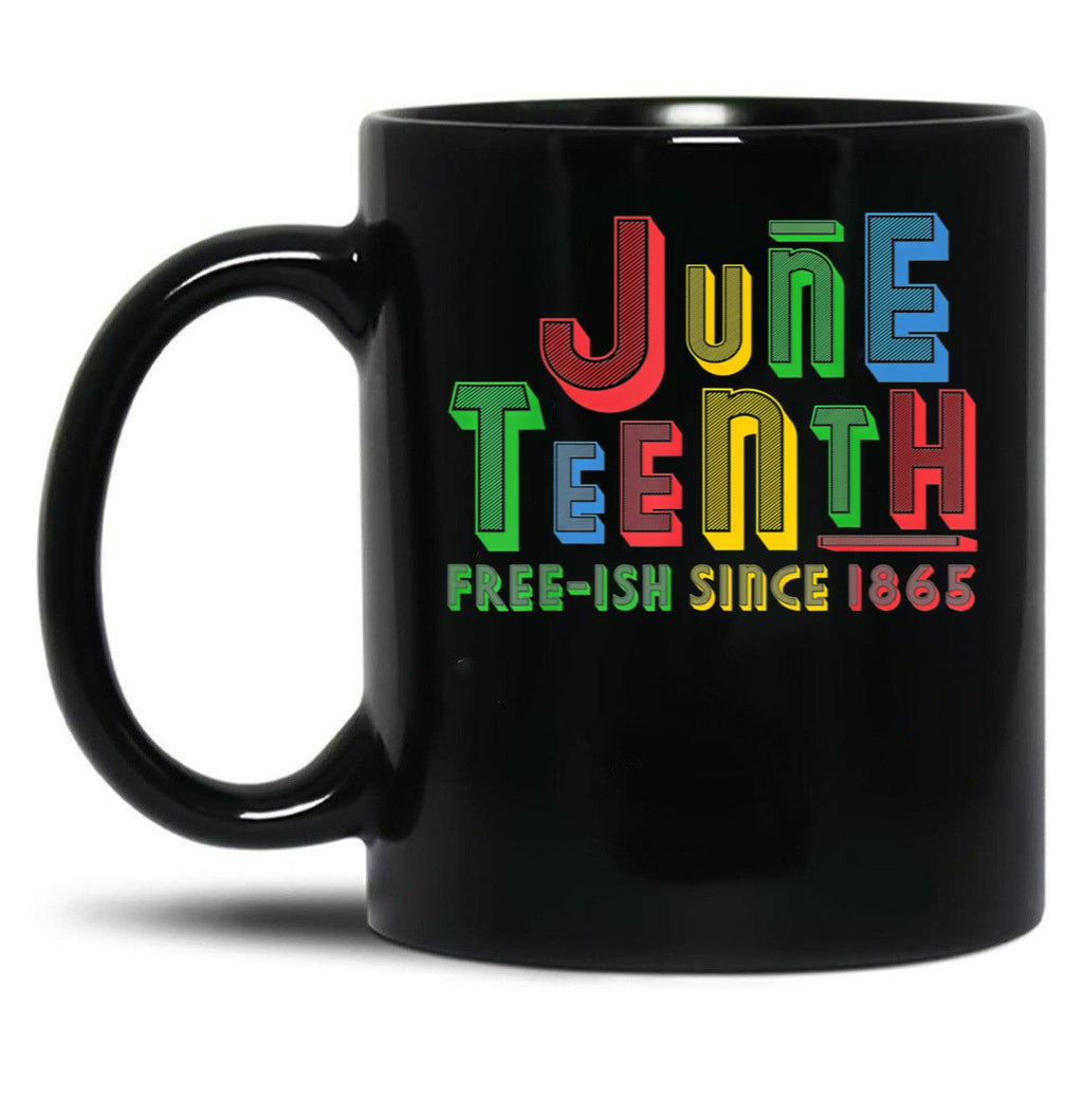 June Nth Celebration Free Ish Since 1865 Retro Black Coffee Mug