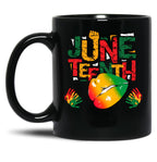 June Teenth Black Coffee Mug