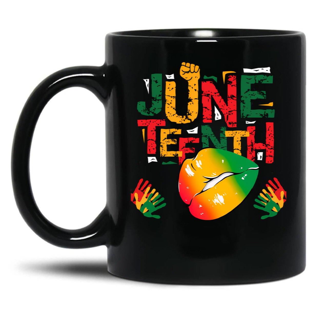 June Teenth Black Coffee Mug