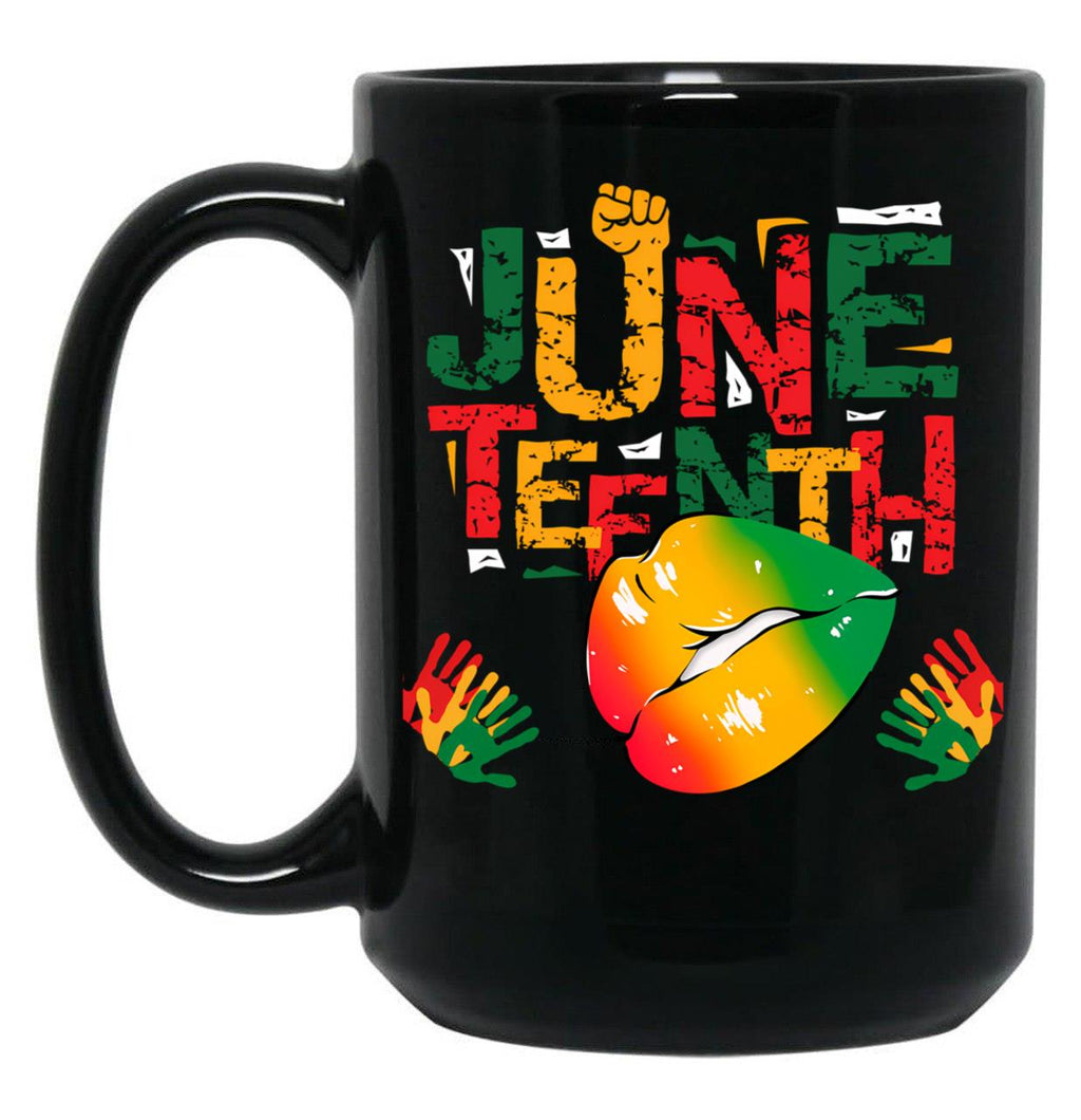 June Teenth Black Coffee Mug