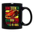 Junenth Celebrating Black Freedom 1865 African American Black Coffee Mug - Black