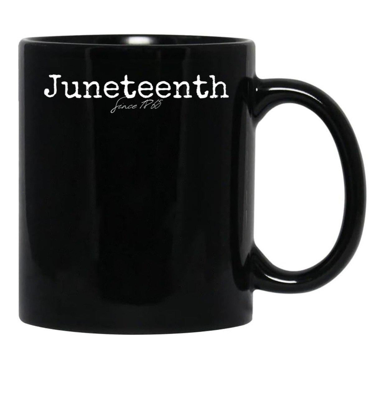 Juneteenth 1862 Emancipation Proclamation Text Design Black Coffee Mug - Black