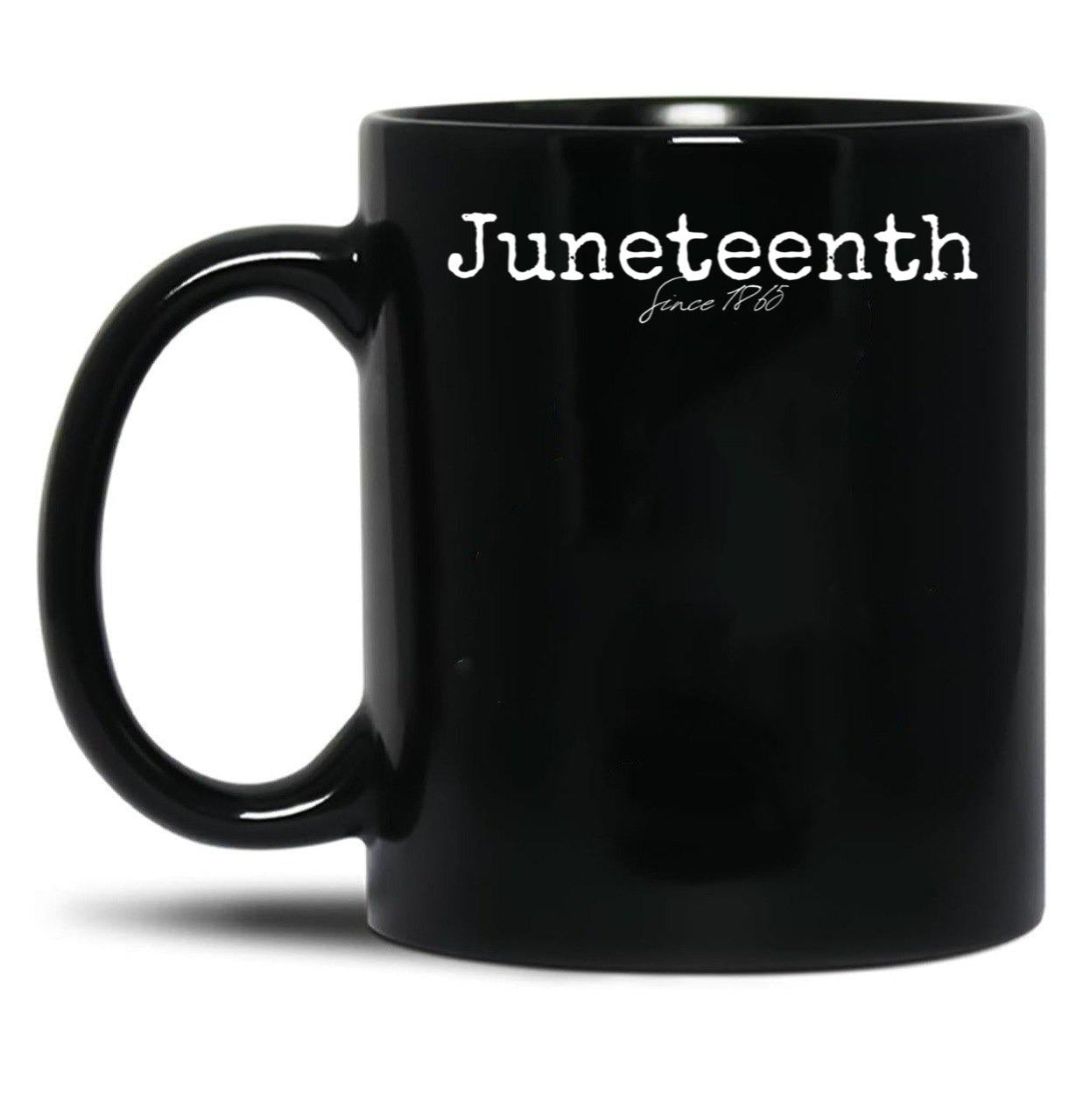 Juneteenth 1862 Emancipation Proclamation Text Design Black Coffee Mug