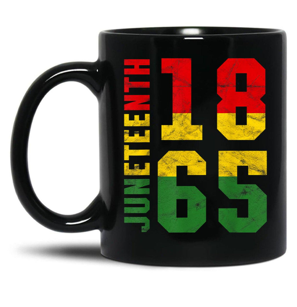 Juneteenth 1865 Vintage Emancipation Melanin Black Pride Black Coffee Mug
