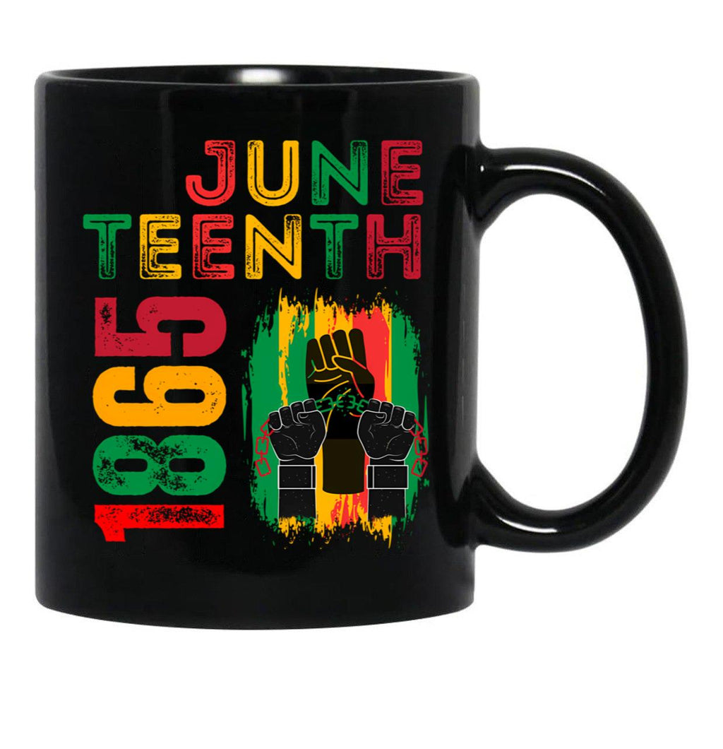 Juneteenth 1865 Black Coffee Mug - Black