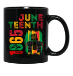 Juneteenth 1865 Black Coffee Mug - Black