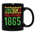 Juneteenth 2021 Black Coffee Mug - Black