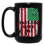 Juneteenth Black Freedom Free-Ish Since 1865 Black Coffee Mug