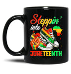 Juneteenth Black Girls Sneakers Black History Month Black Coffee Mug