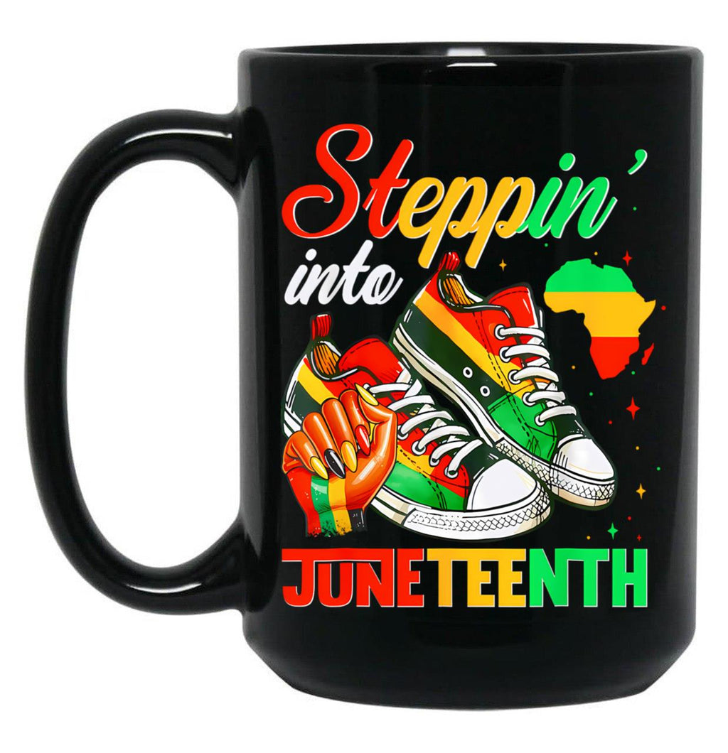 Juneteenth Black Girls Sneakers Black History Month Black Coffee Mug
