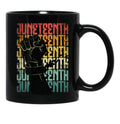 Juneteenth Black History Month Quote Black Coffee Mug - Black