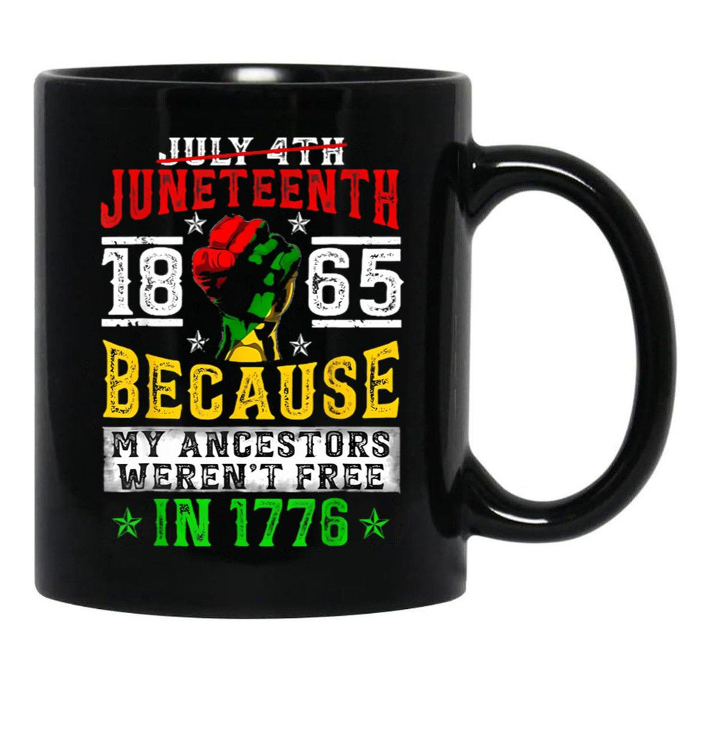 Juneteenth Black History Pride African American Freedom Mug Black Coffee Mug - Black