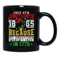 Juneteenth Black History Pride African American Freedom Mug Black Coffee Mug - Black