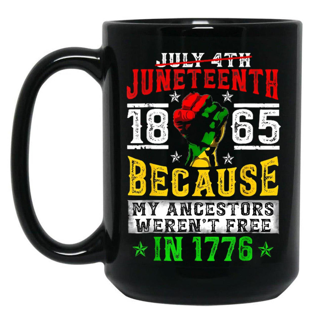 Juneteenth Black History Pride African American Freedom Mug Black Coffee Mug