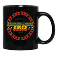 Juneteenth Breaking Chains Since 1865 Black Coffee Mug - Black