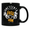 Juneteenth Celebrate Freedom Design Black Coffee Mug - Black