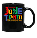 Juneteenth Celebration Free-Ish Since 1865 Retro Mug Black Coffee Mug - Black