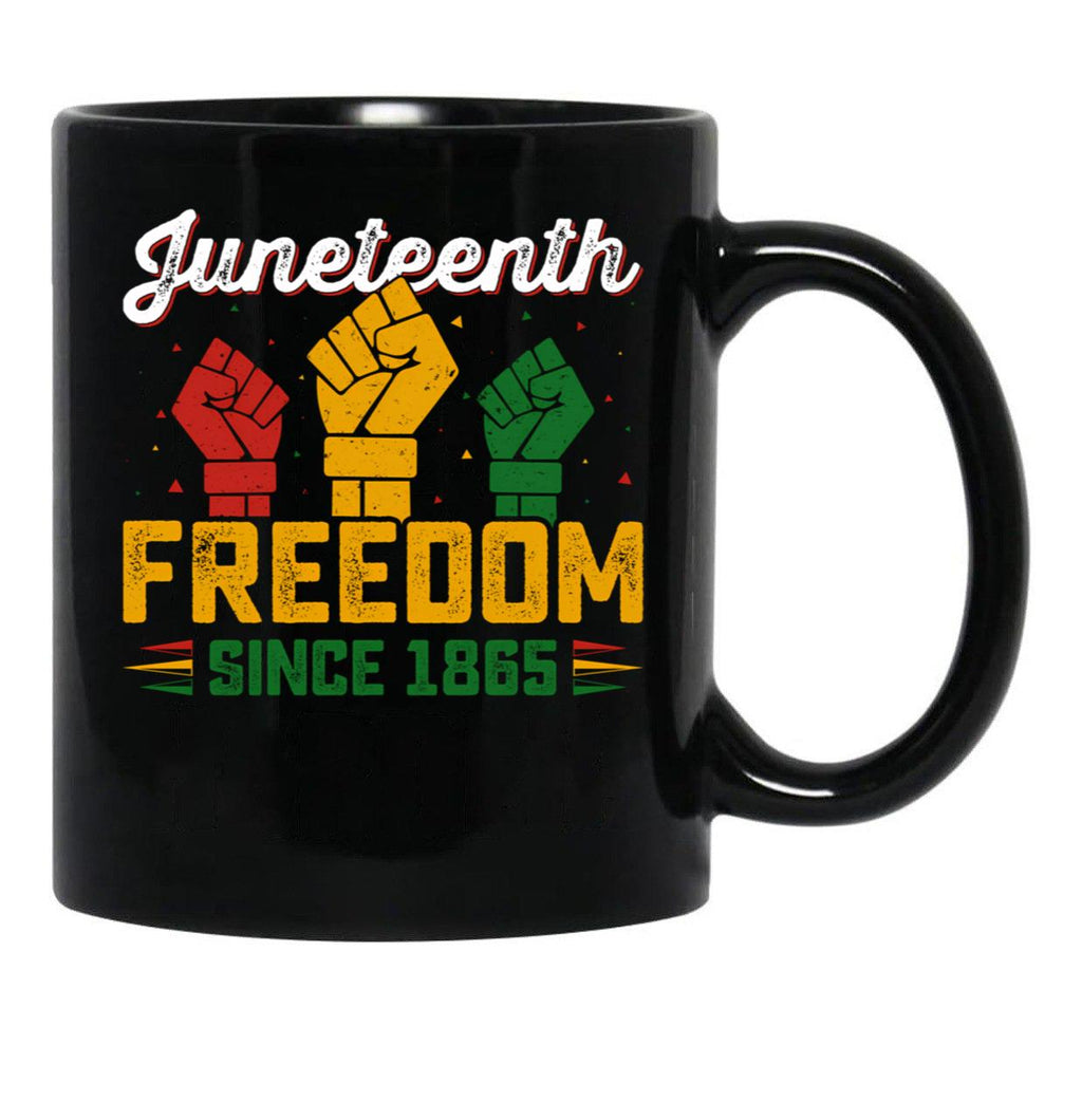 Juneteenth Celebration Black Coffee Mug - Black