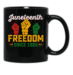 Juneteenth Celebration Black Coffee Mug - Black