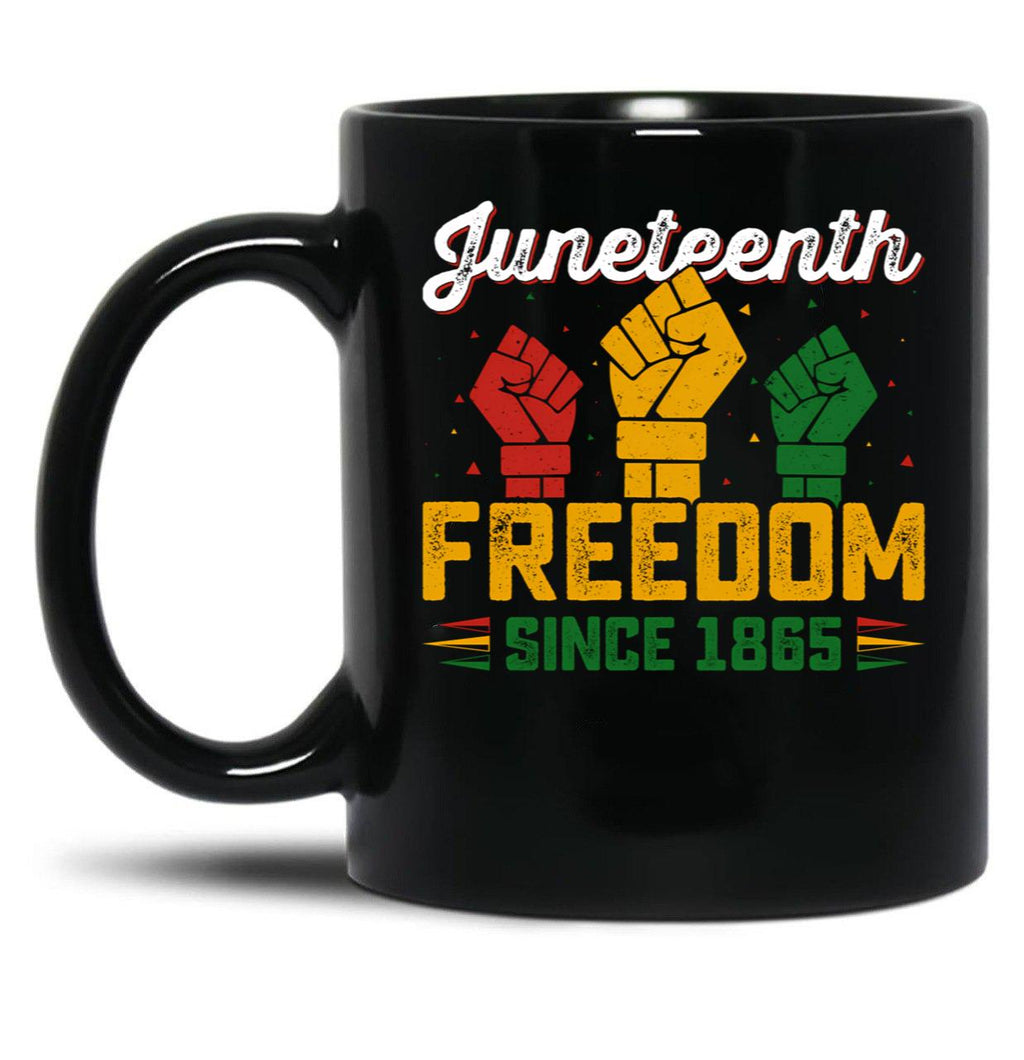 Juneteenth Celebration Black Coffee Mug