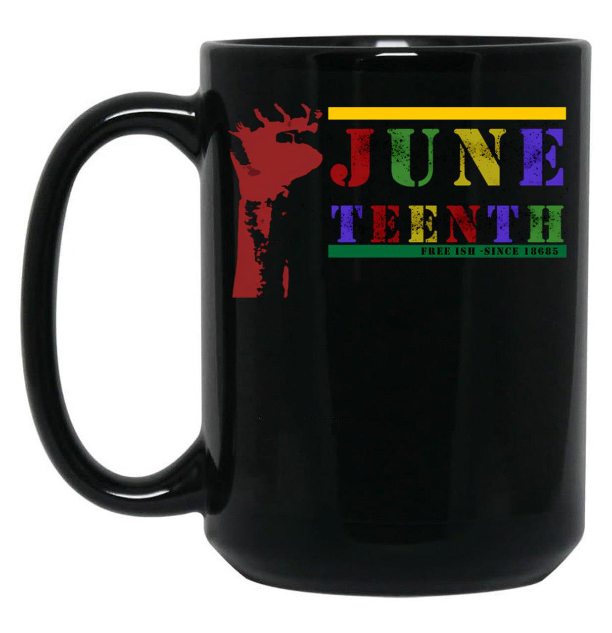 Juneteenth Day Classic Black Independence Black Coffee Mug