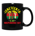 Juneteenth Flag 2020 1865 Juneteenth Day Flag Black Freedom Celebration Gift Black Coffee Mug - Black