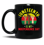 Juneteenth Flag 2020 1865 Juneteenth Day Flag Black Freedom Celebration Gift Black Coffee Mug