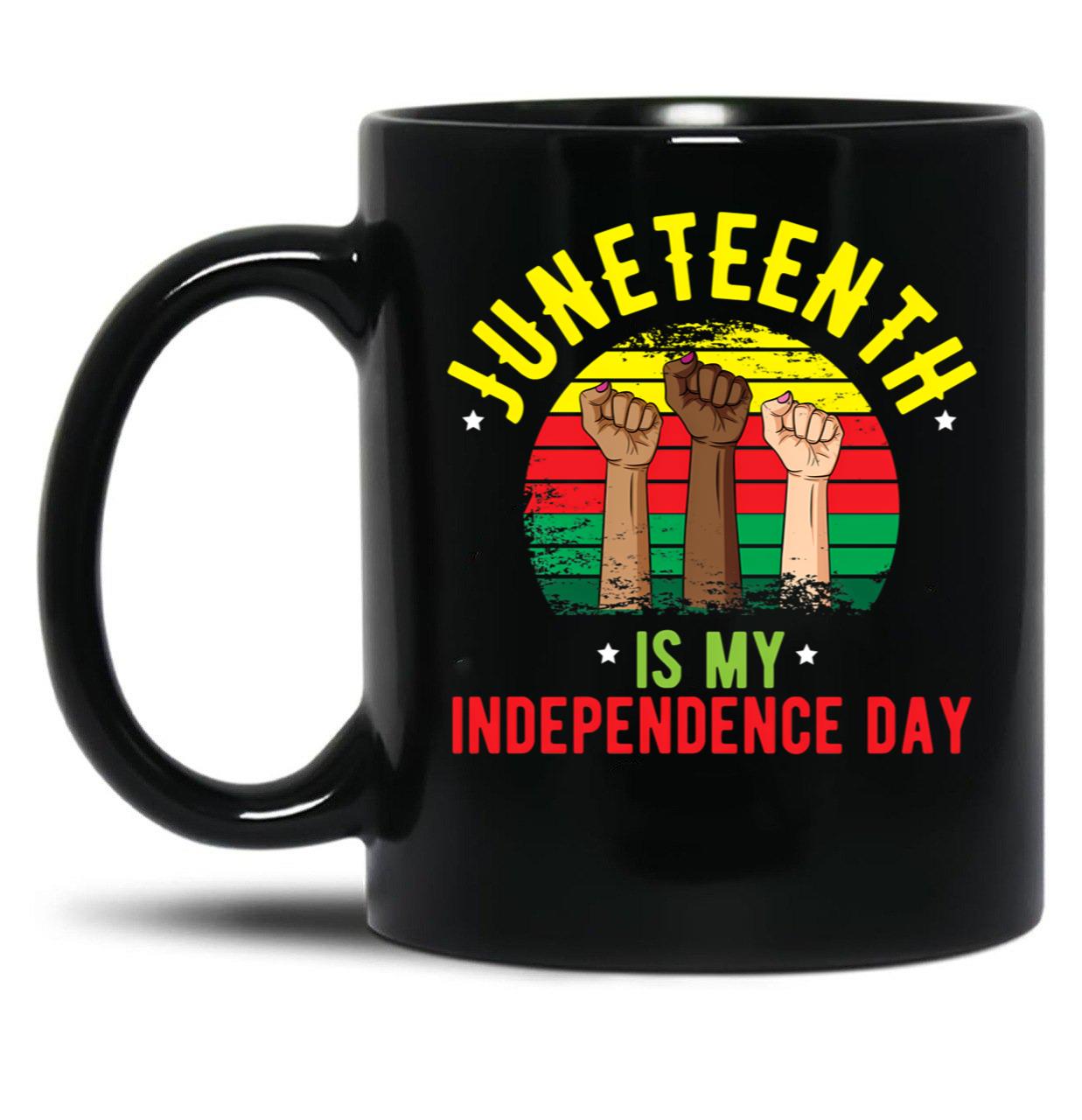 Juneteenth Flag 2020 1865 Juneteenth Day Flag Black Freedom Celebration Gift Black Coffee Mug