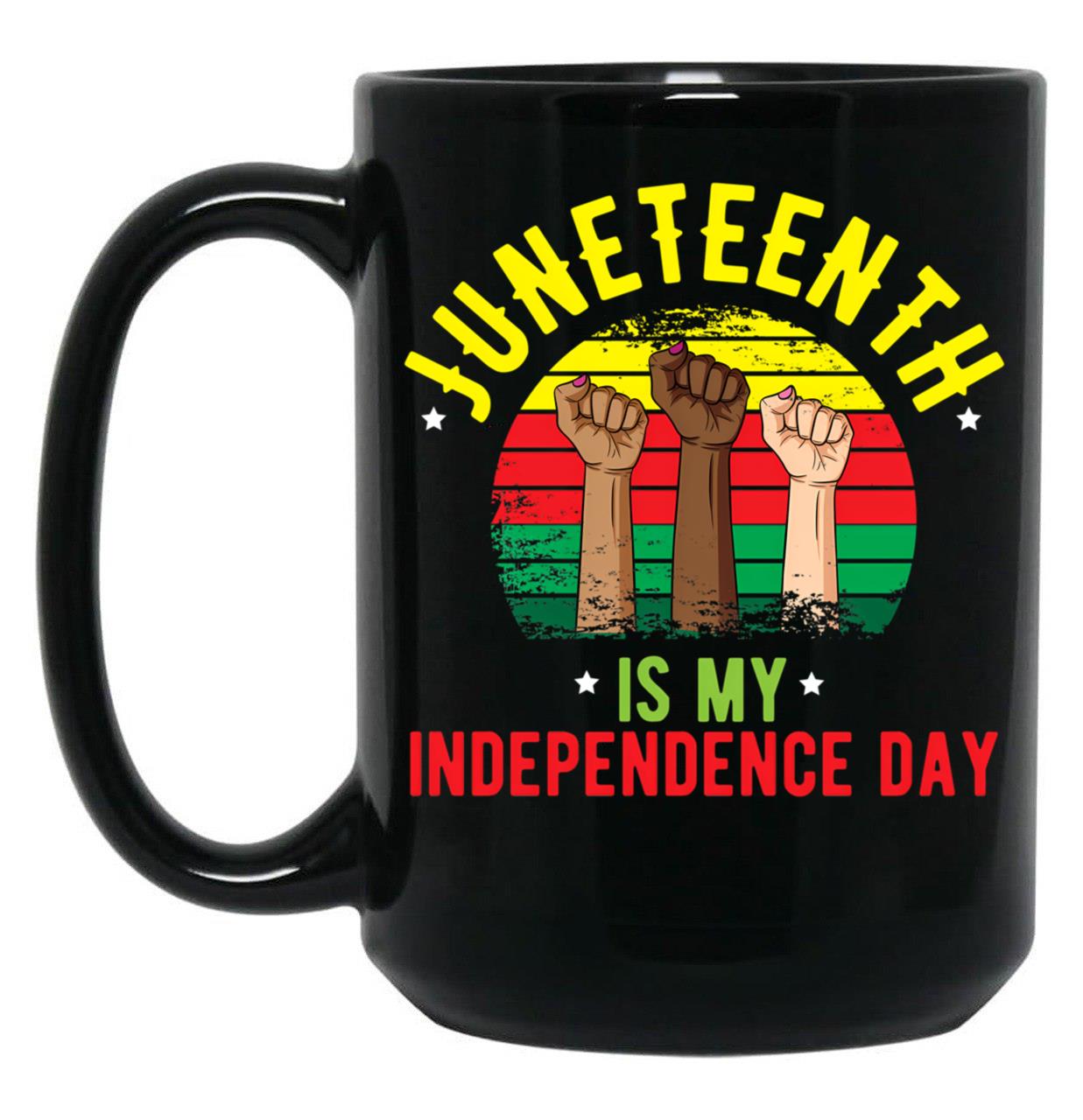 Juneteenth Flag 2020 1865 Juneteenth Day Flag Black Freedom Celebration Gift Black Coffee Mug
