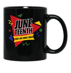 Juneteenth Free Ish Since 1865 African Retro Black Coffee Mug - Black