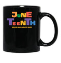 Juneteenth Free-Ish Since 1865 Colorful Black Coffee Mug - Black