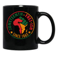 Juneteenth Free-Ish Since 1865 Is Perfect For The African American Black Coffee Mug - Black