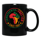 Juneteenth Free-Ish Since 1865 Is Perfect For The African American Black Coffee Mug - Black