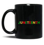 Juneteenth Free-Ish Since 1865 (2) Black Coffee Mug