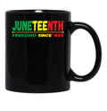 Juneteenth Free(Ish) Since 1865 Black History Black Coffee Mug - Black