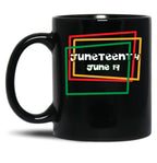 Juneteenth Freedom Celebration Black Coffee Mug