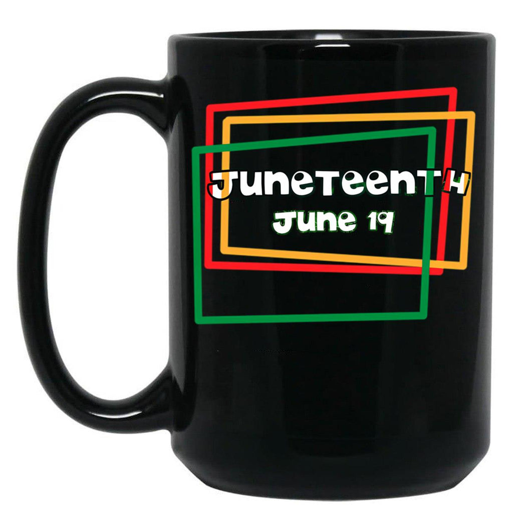 Juneteenth Freedom Celebration Black Coffee Mug