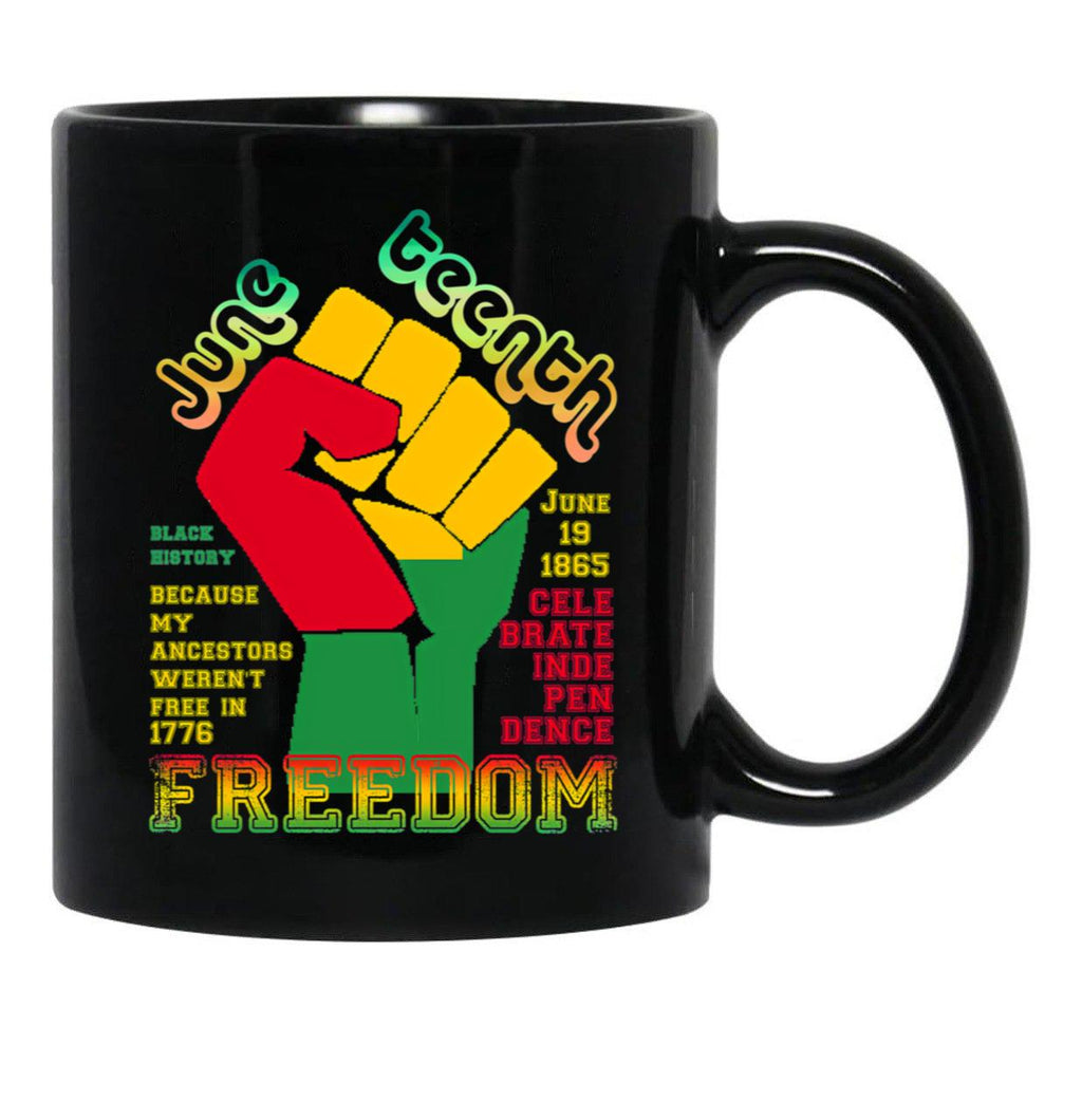 Juneteenth Freedom Classic Black Coffee Mug - Black