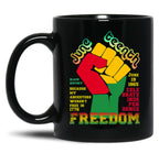 Juneteenth Freedom Classic Black Coffee Mug