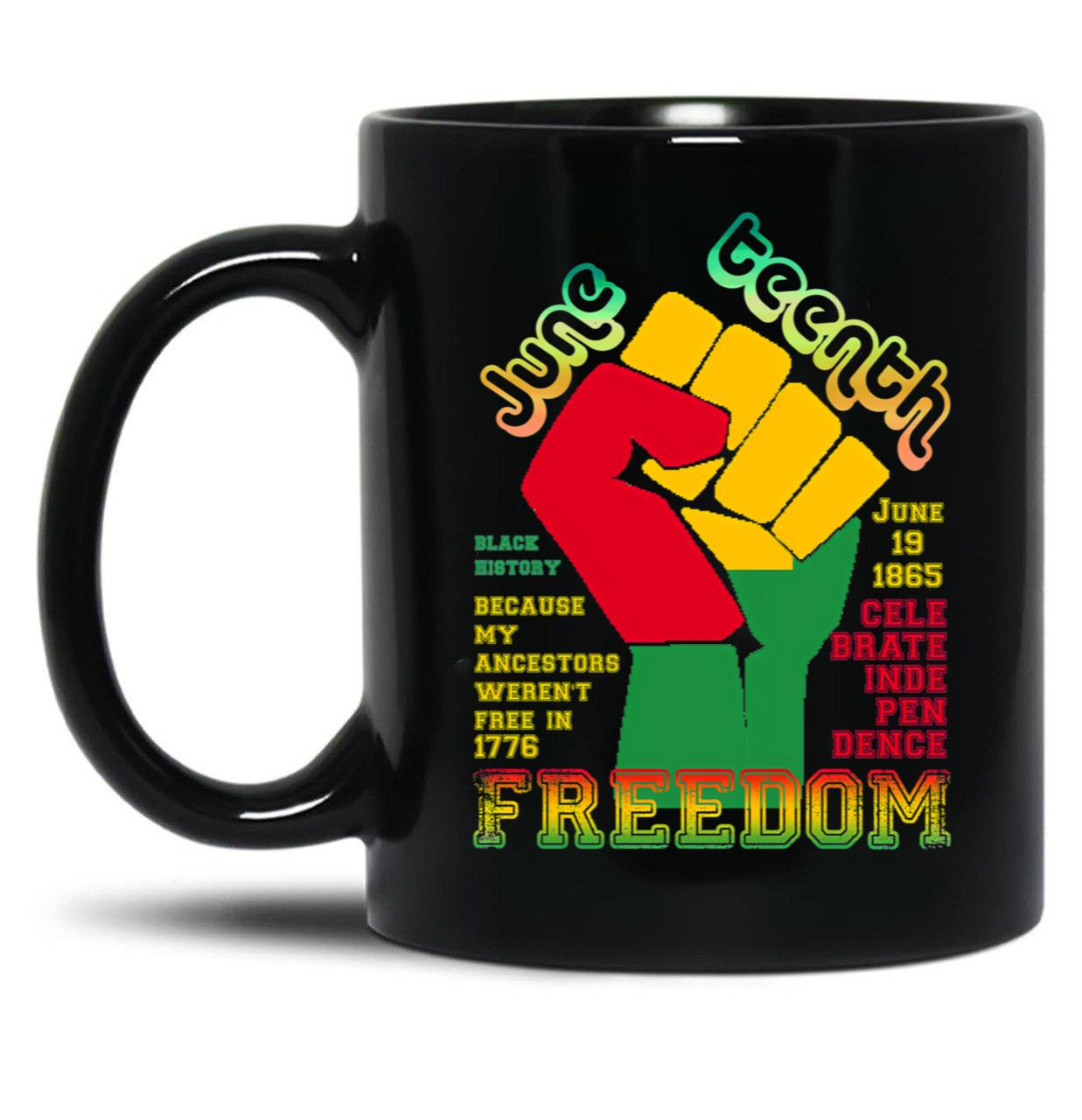 Juneteenth Freedom Classic Black Coffee Mug