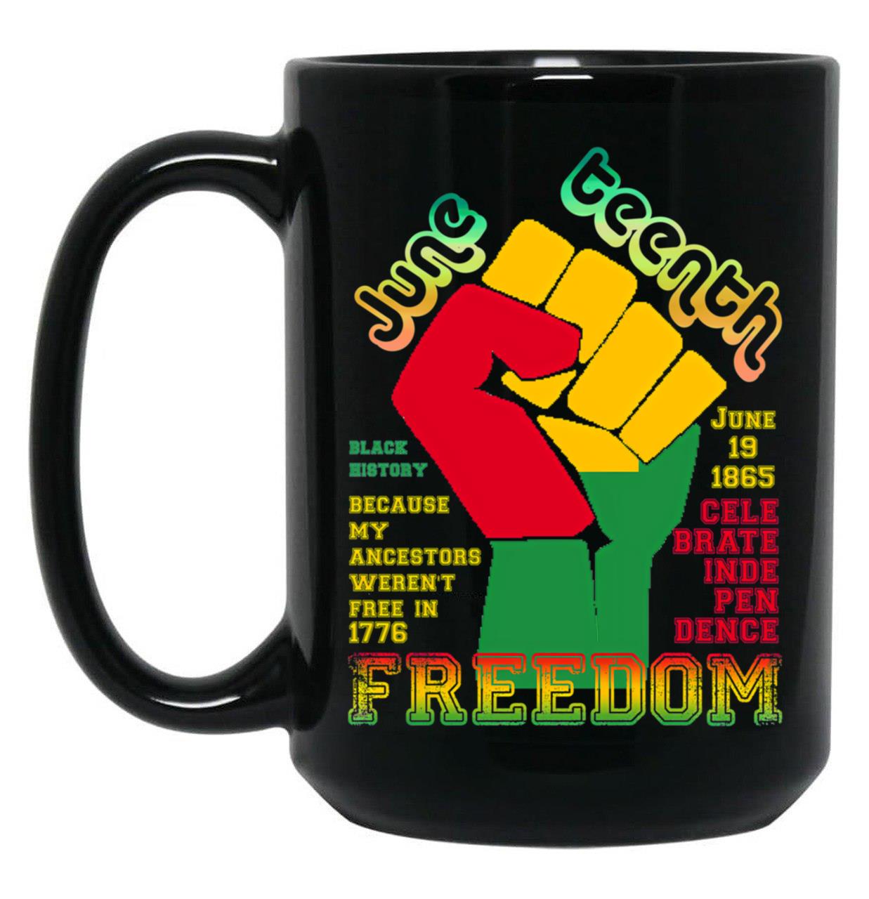 Juneteenth Freedom Classic Black Coffee Mug