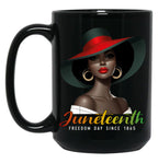 Juneteenth Freedom Day Since 1865 Black Coffee Mug