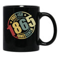 Juneteenth Freeish 1865 Black African American Black Coffee Mug - Black