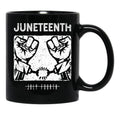 Juneteenth Gift Black History American African Freedom Day Black Coffee Mug - Black