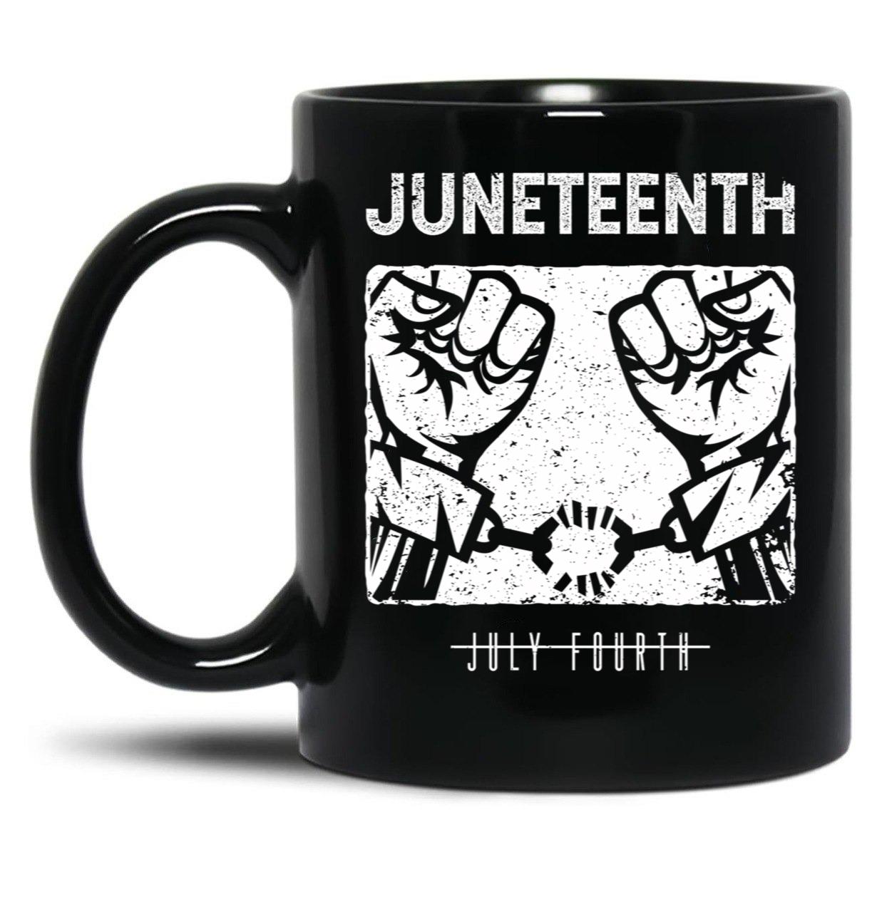 Juneteenth Gift Black History American African Freedom Day Black Coffee Mug