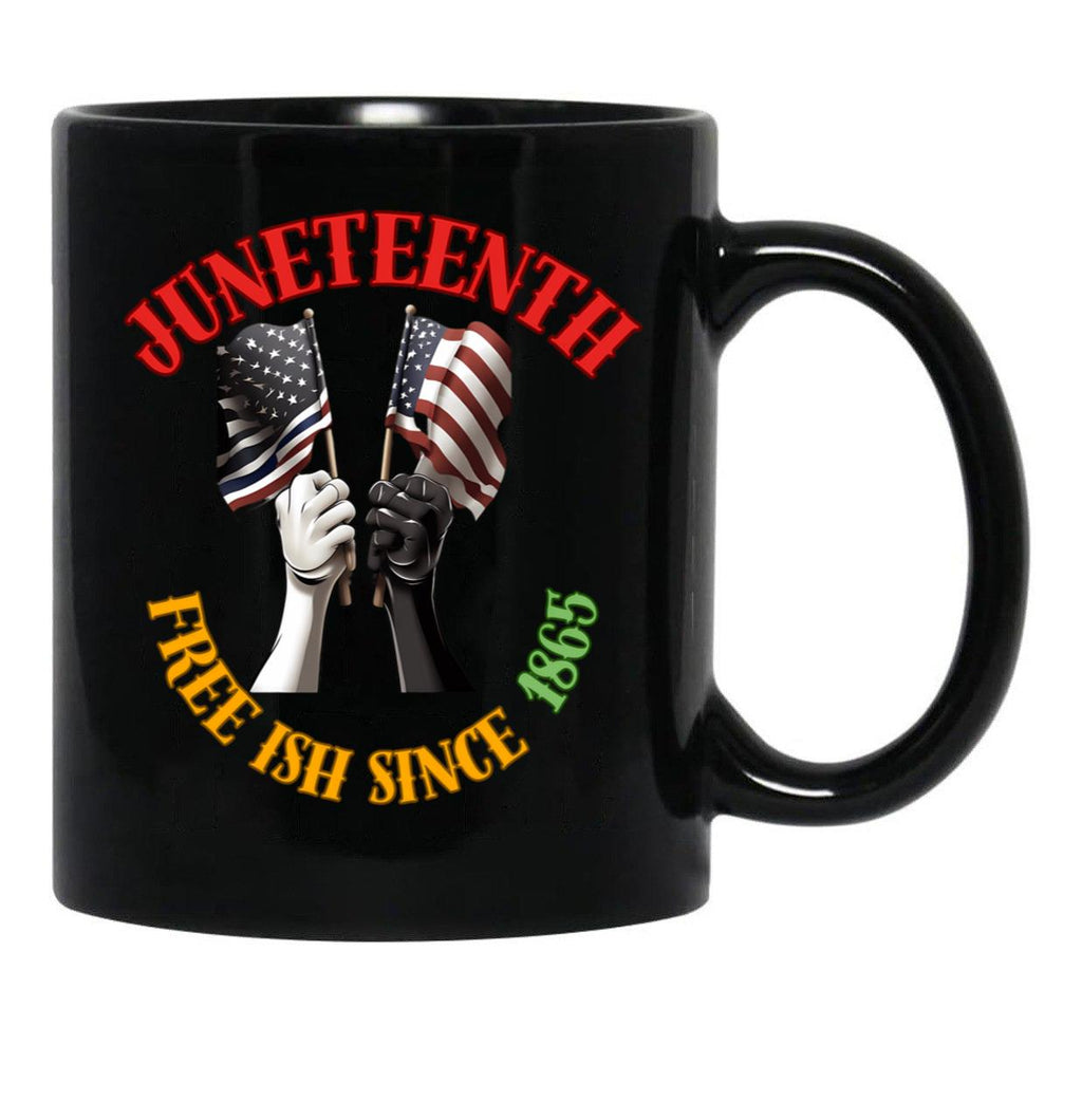 Juneteenth In America Black Coffee Mug - Black