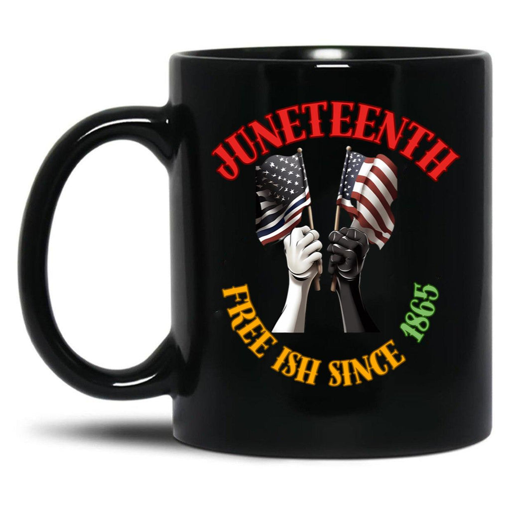 Juneteenth In America Black Coffee Mug