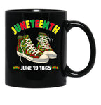 Juneteenth June 19 1865 Black African-American Independence Black Coffee Mug - Black