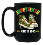 Juneteenth June 19 1865 Black African-American Independence Black Coffee Mug